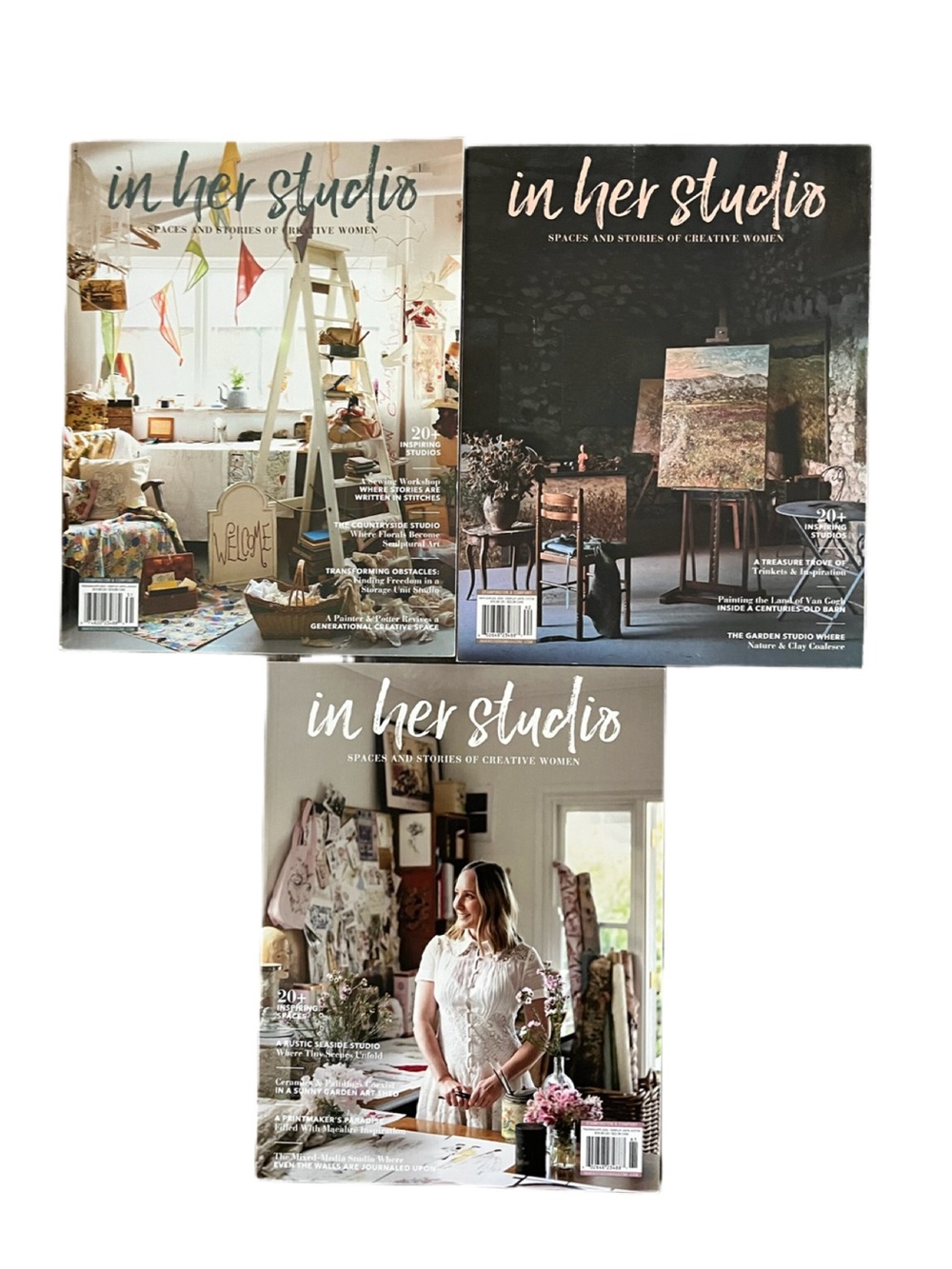 Lot of 3 Stampington & Co Magazines! In Her Studio! Brand New!